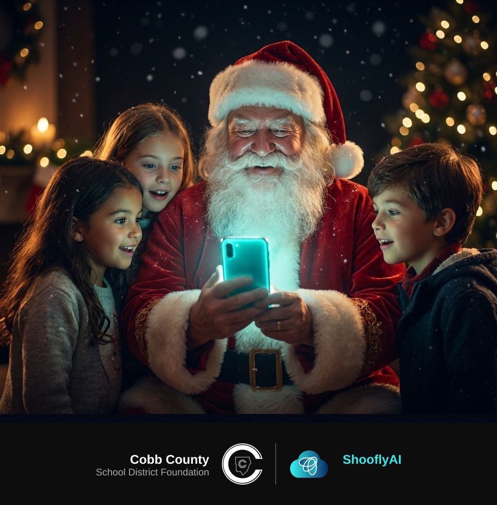 AI Santa campaign for Cobb County School District Foundation